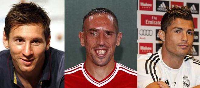 O argentino Messi, o francês Ribéry e o português Cristiano Ronaldo concorrem ao prêmio da Uefa | RUNGROJ YONGRIT (EFE), Michaela Rehle (Reuters) e Javier Rojas (EFE)