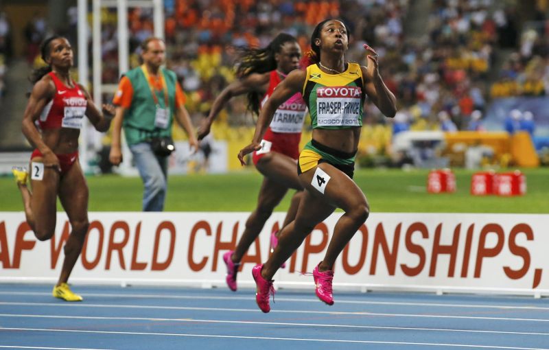 Fraser-Pryce venceu também a prova dos 200m no Mundial de Atletismo | Reuters