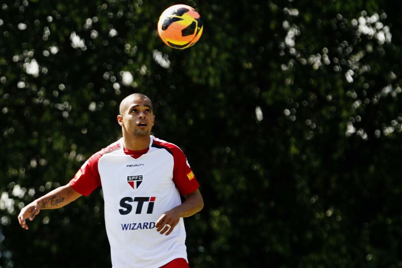 O atacante Welliton em treino do São Paulo nesta sexta-feira | Léo Pinheiro / Futura Press / Folhapress