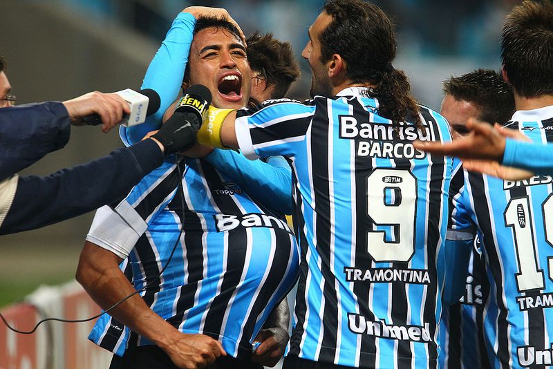 O zagueiro Werley fez o gol da classificação do Grêmio | Lucas Uebel / Grêmio FBPA
