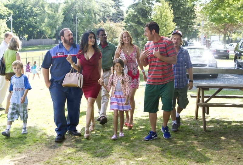 Kevin Thomas (esq.), Chris Rock, Adam Sandler e David Spade vivem os quatro amigos que se reencontram | Divulgação