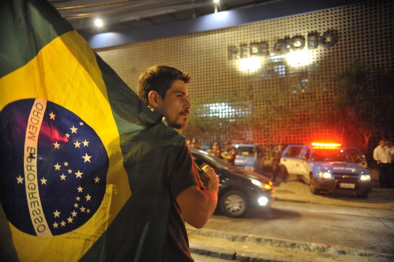 Polícia Militar impediu que grupo fechasse uma rua | Fernando Frazão/ ABr