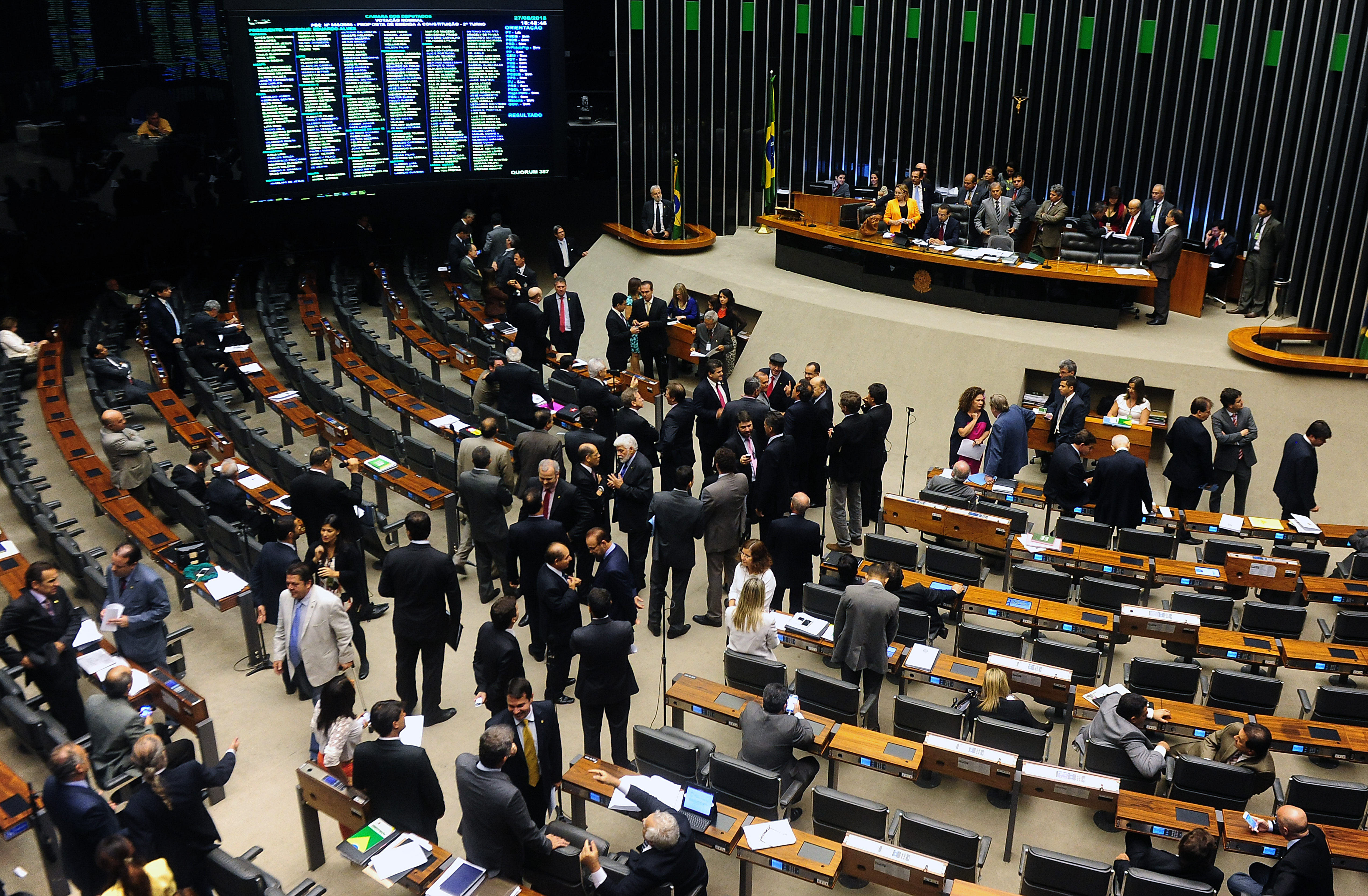 Plenário da Câmara dos Deputados aprovou nesta terça-feira (27), em segundo turno, a PEC do Orçamento Impositivo | Gustavo Lima / Câmara dos Deputados