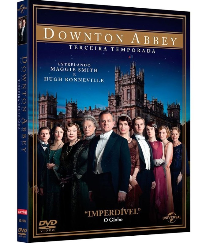 Downton Abbey - 3ª temporada. Reino Unido e Estados Unidos, 2012. Universal. Caixa com quatro discos. Classificação indicativa: 12 anos. Preço médio: R$ 79,90. Drama |