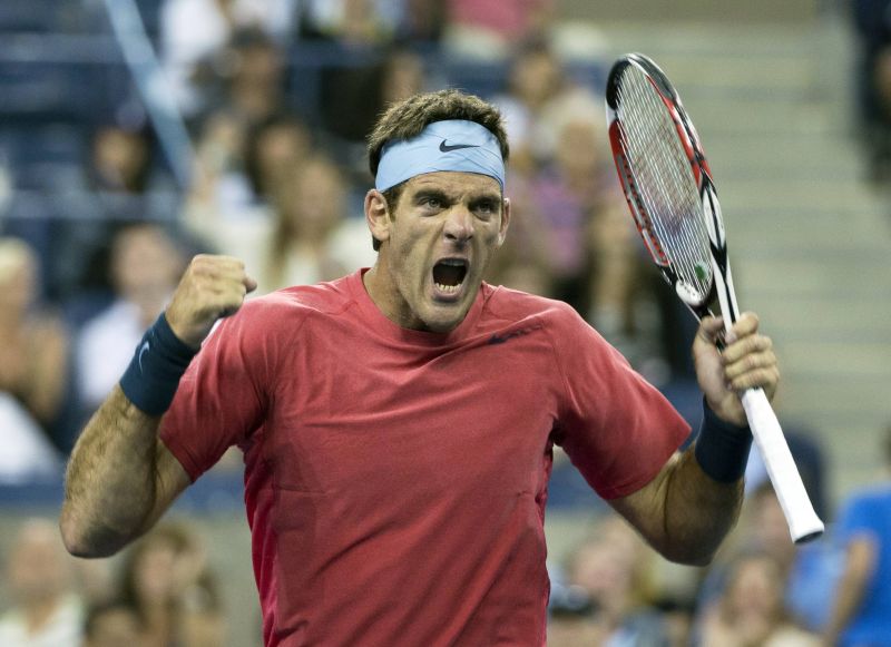 Juan Martín del Potro comemora a vitória desta quarta-feira em Nova York | Shannon Stapleton / Reuters
