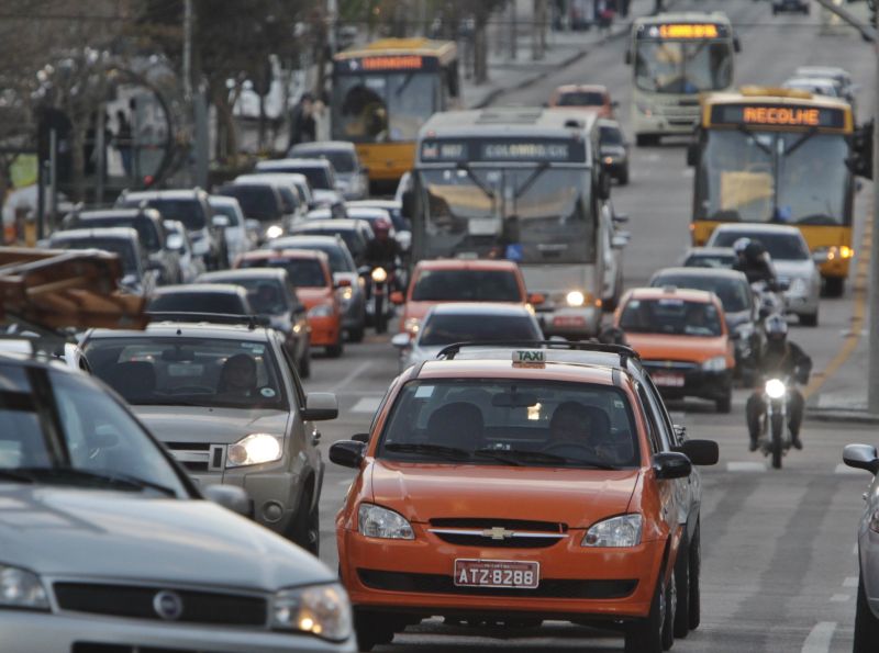 Atualmente, Curitiba possui 2.252 táxis em circulação | Daniel Castellano / Agência de Notícias Gazeta do Povo