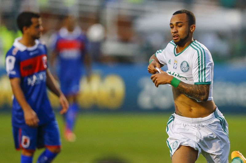 Wesley marcou o gol que decretou a virada do Palmeiras contra o Paraná | Piervi Fonseca / Agif / Folhapress