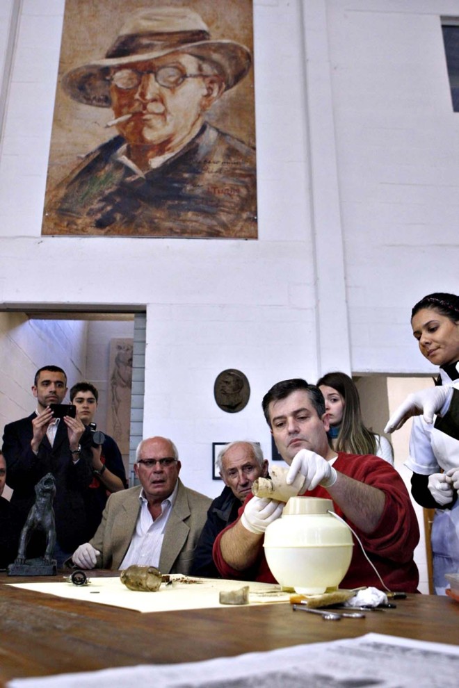 Leitura da mensagem ocorreu no Ateliê João Turin |