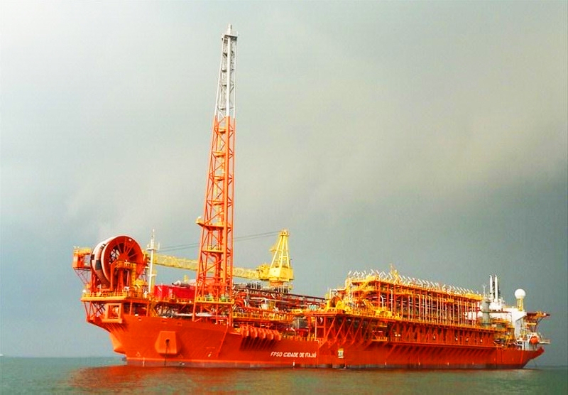 Navio-plataforma Cidade de Itajaí, da Petrobras: produção no pré-sal foi recorde | Agência Petrobras