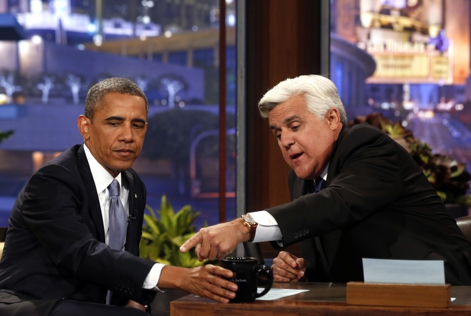 Obama deu entrevista ao programa de Jay Leno na noite de terça-feira (6) | Reuters/Larry Downing