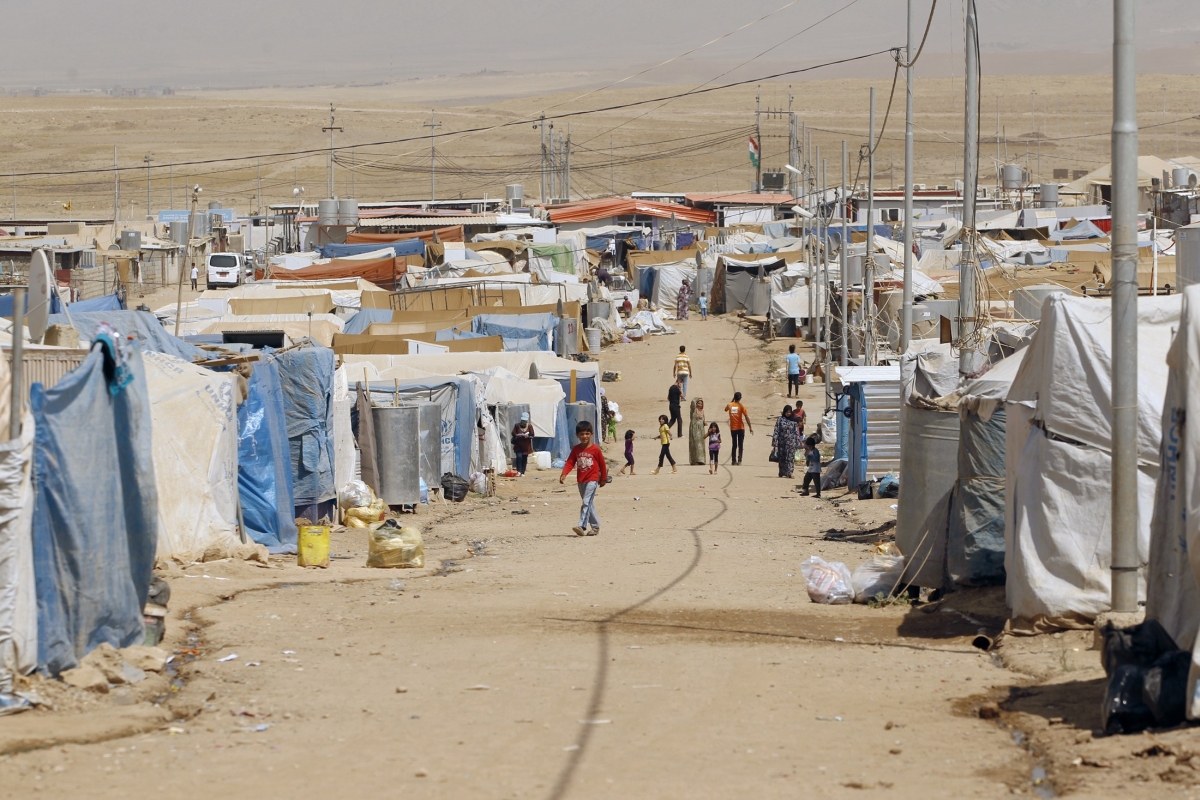 Sírios ocupam campo de refugiados em Domiz, na província iraquiana de Dohuk | Reuters/Thaier al-Sudani