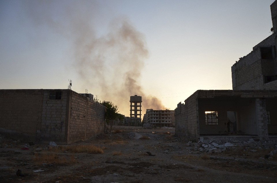 Vista da região de Zamalka, uma das que teriam sido atingidas por armas químicas em Damasco, segundo a oposição síria | Bassam Khabieh/Reuters