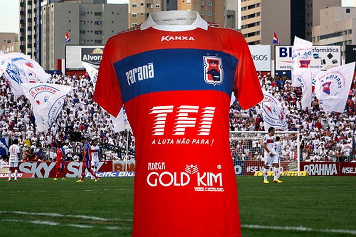 Fúria terá sua marca na camisa e ainda foi atrás do novo patrocinador para a partida com o São Caetano | Divulgação Paraná