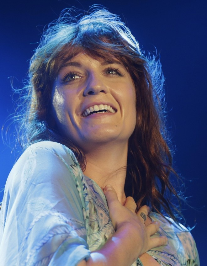 Florence Welch comandou a banda inglesa, que leva parte de seu nome, no Rock in Rio |