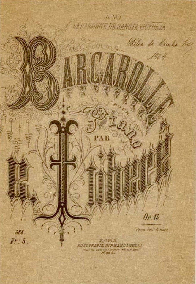 Capa da partitura da peça 