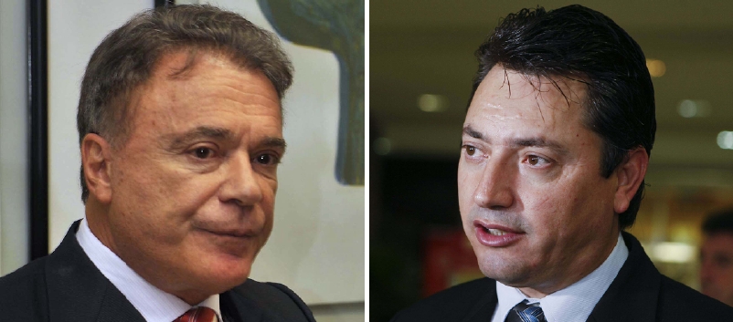 Senador Alvaro Dias (PSDB) (à esq.) e senador Sérgio Souza (PMDB) (à dir.) | Antônio Cruz/ABr; Aniele Nascimento/Gazeta do Povo