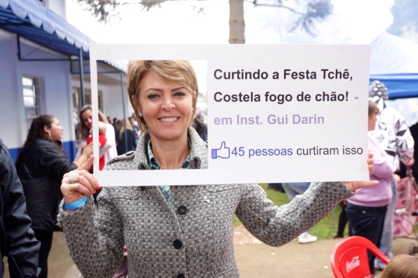 Fernanda Richa prestigiou a 5ª Festa Tchê promovida ontem pelo Instituto Gui Darin, na Vila Izabel | Naideron Jr.