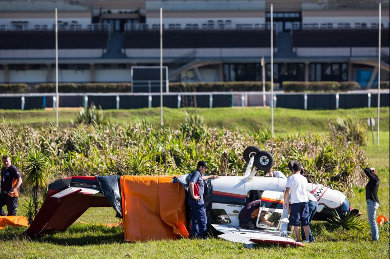 Avião fez pouso de emergência no Jockey Club, em Curitiba, há dois meses: risco crescente | Brunno Covello/Gazeta do Povo