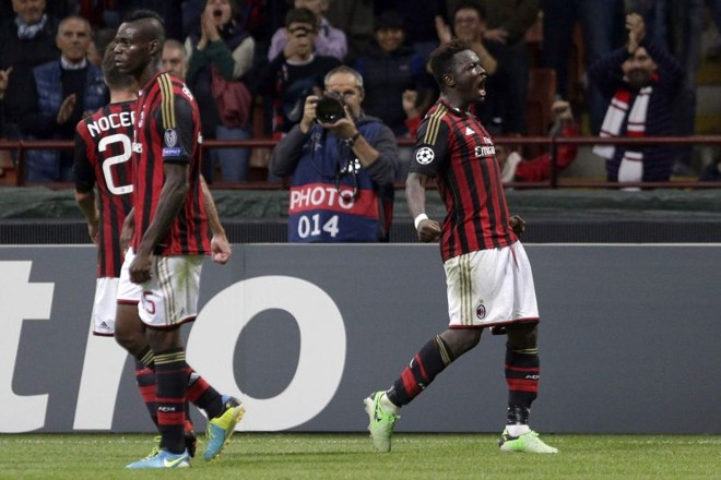 Muntari fez o gol que garantiu a suada vitória do Milan contra o Celtic | 