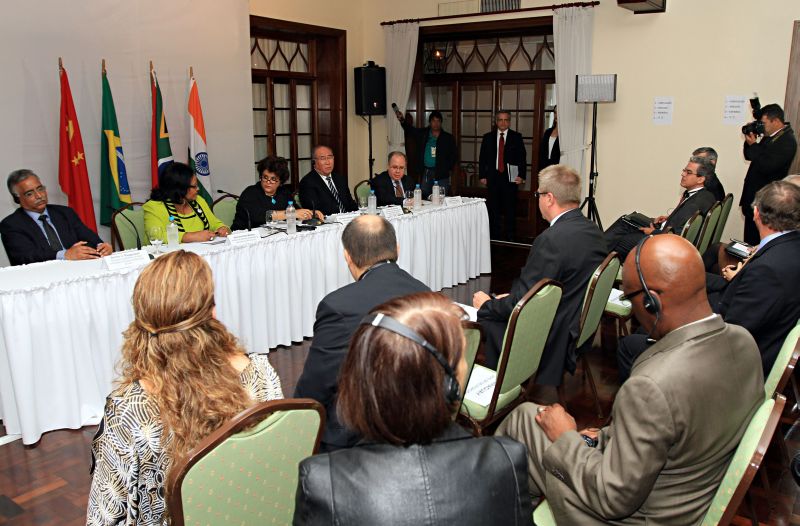 Ministros do Basic: compromisso contra o efeito estufa | Christian Rizzi/Gazeta do Povo