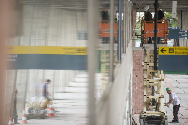 Parte a Rodoferroviária de Curitiba, que está em obras para a Copa do Mundo de 2014, já foi terminada e começou a operar nesta segunda (30) | Henry Milleo/ Agência de Notícias Gazeta do Povo