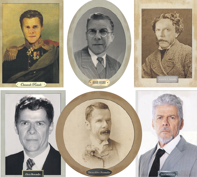 Fotografias antigas foram usadas para criar imagens de antigos prefeitos de Bole-Bole | Fotos: Divulgação