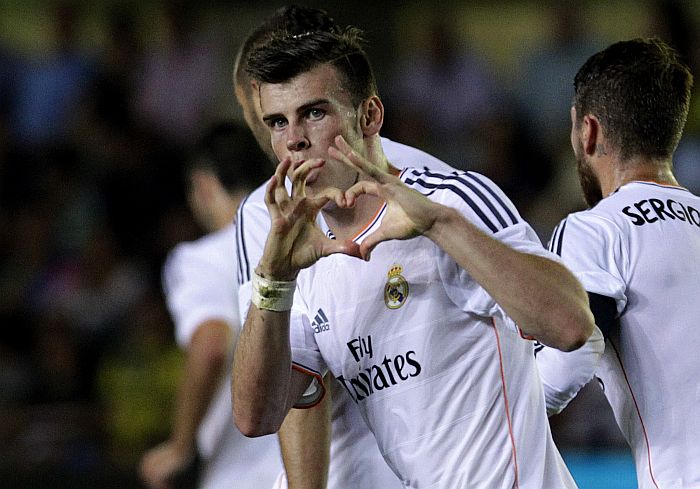 Gareth Bale comemora seu primeiro gol pelo Real Madrid | Heino Kalis / Reuters