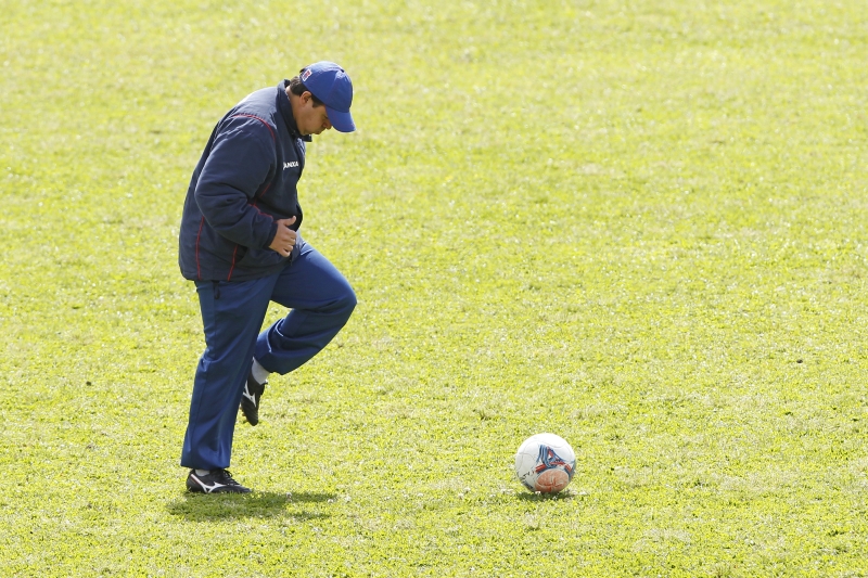 O técnico Dado Cavalcanti festejou ter a semana cheia só para treinamentos no Tricolor | Antonio More/ Gazeta do Povo