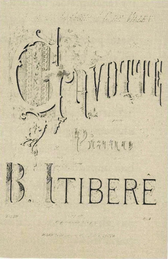 Capa da partitura da peça 