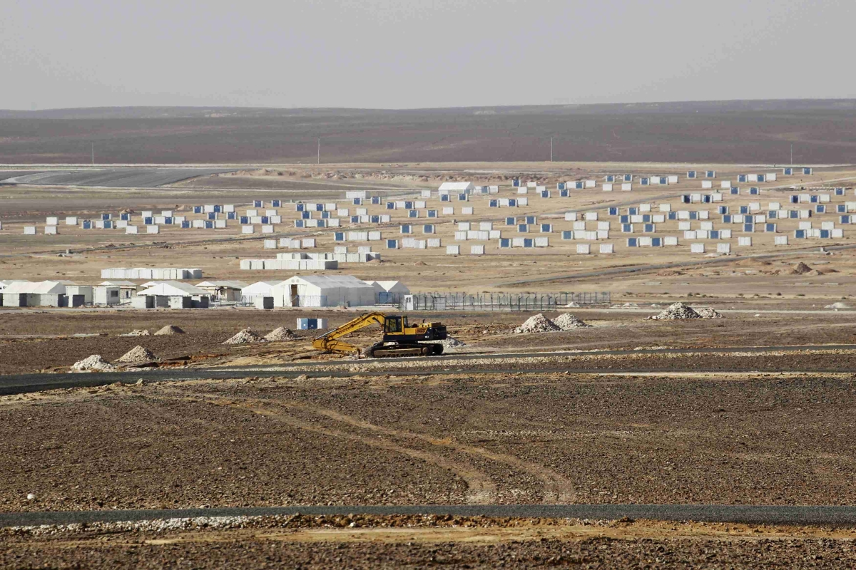 Vista geral do campo de refugiados para sírios de Azraq, que fica na Jordânia | Reuters/Muhammad Hamed