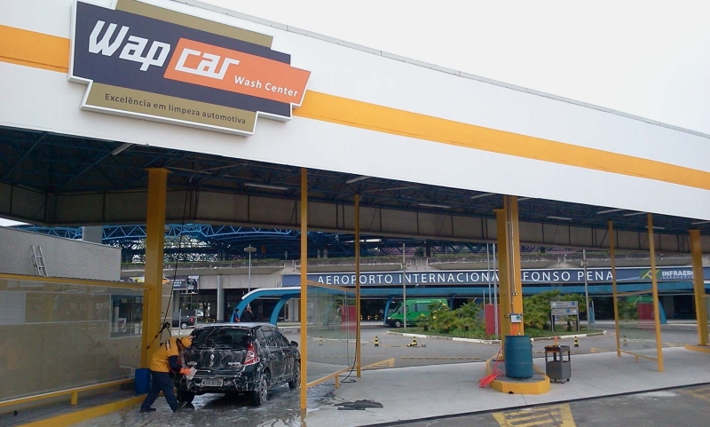 Lava car da Wap, no Afonso Pena: primeira unidade da rede | Divulgação