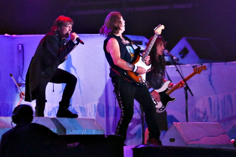 Banda em ação no show que encerrou o Rock in Rio: quinta apresentação em Curitiba | Guito Moreto/ Agência O Globo