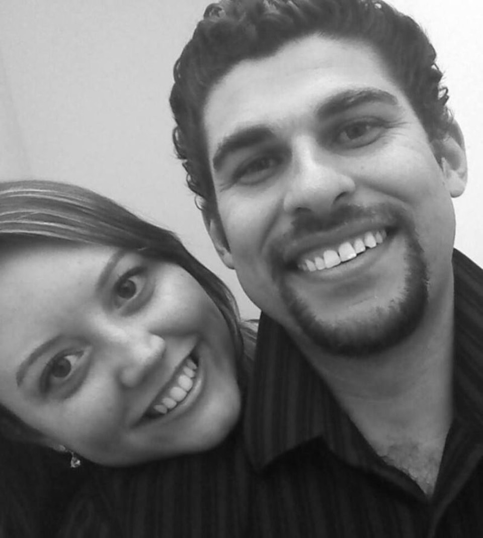 Os noivos Gabriele Empinotti e Jackson Adriano Ferreira estavam no carro atingido: ela morreu e ele está internado | Reprodução do Facebook
