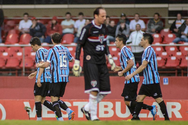 Rogério Ceni lamenta o gol marcado pelo Grêmio no Morumbi | Gustavo Epifanio / Fotoarena / Folhapress