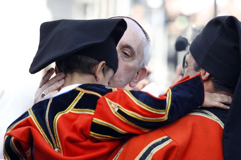 Uma multidão de cerca de 20 mil pessoas acompanhou o discurso do papa | Giampiero Sposito/Reuters