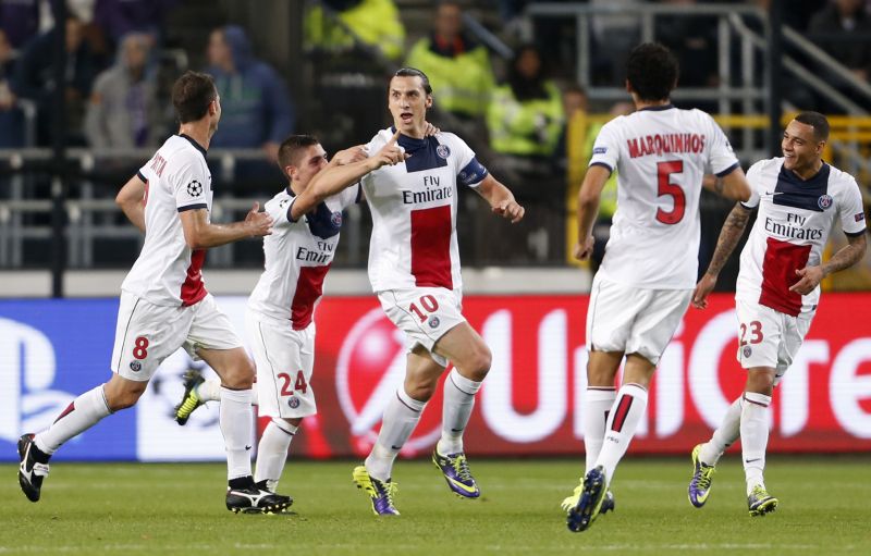 Ibrahimovic comandou goleada do Paris Saint-Germain sobre o Anderlecht | Francois Lenoir / Reuters
