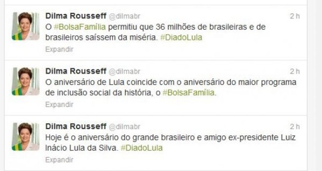 Dilma Rousseff no Twitter: