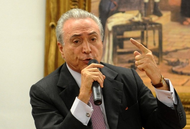 Temer: Eu, certamente, farei lá um apelo às autoridades chinesas no sentido de ajudar o Brasil no seu pleito". | Wilson Dias/Abr