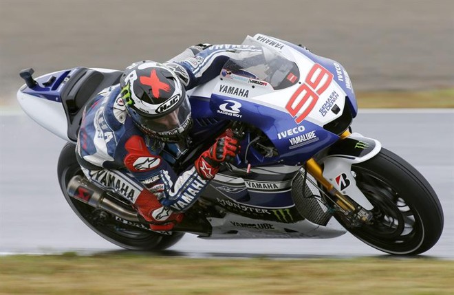 O espanhol Jorge Lorenzo, da Yamaha, liderou o treino de classificação do GP do Japão | EFE/EPA/KIMIMASA MAYAMA