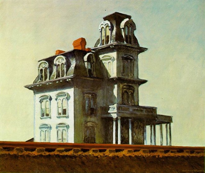 House by the Railroad, de Edward Hopper, está na mostra em Nova York |