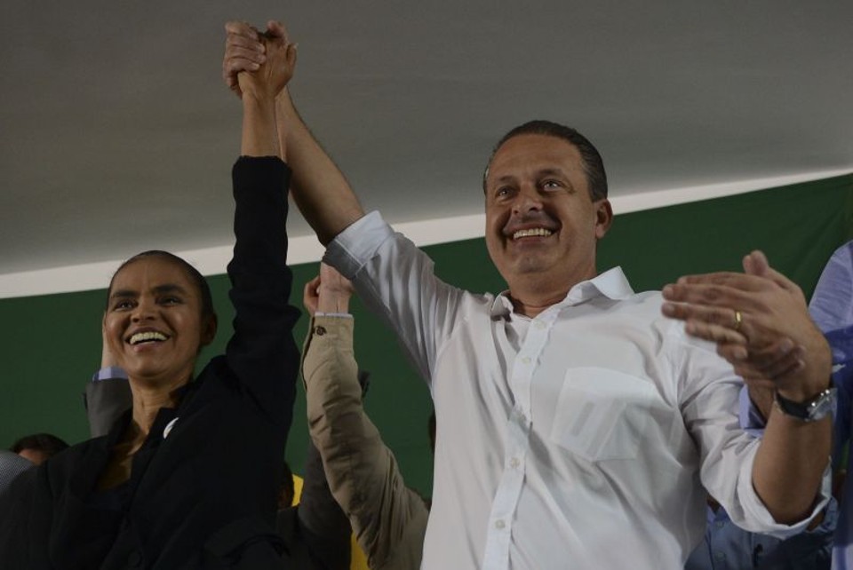Marina teria aceitado ser candidata a vice na chapa de Eduardo Campos (à direita) em 2014 | José Cruz/ABr
