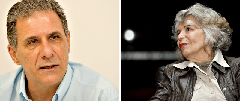 Domingos Pellegrini, autor de Passeando por Paulo Leminski; Alice Ruiz, poeta e viúva de Paulo Leminski | Gilberto Abelha/Jornal de Londrina; André Rodrigues/ Gazeta do Povo