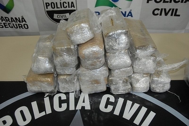 Polícia descobriu droga em pedágio e seguiu suspeito até hotel em Curitiba, onde produto seria entregue | Divulgação/Polícia Civil