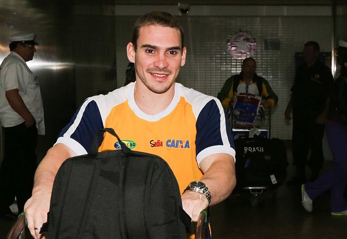 Arthur Zanetti foi a Brasília se encontrar com o secretário nacional de esporte de alto rendimento, Ricardo Leyser | Vanessa Carvalho / Folhapress