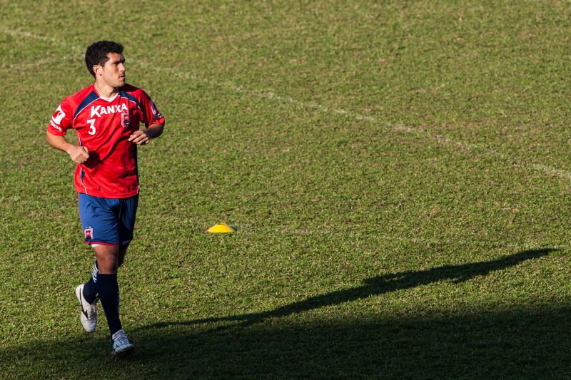 Meia Fernando Gabriel foi escolhido pelo técnico Dado Cavalcanti para substituir atacante Reinaldo contra o América-RN | Brunno Covello / Gazeta do Povo