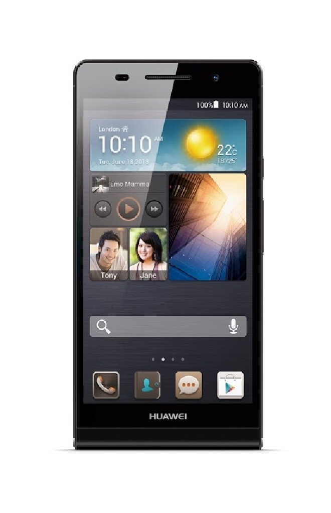 Huawei Ascend P6: Pergunta inevitável a quem vê um smartphone tão fino: bateria e câmera compensam? O P6 tem duas câmeras  frontal com 6 megapixels, e traseira, com 8 megapixels. Um diferencial é o modo 