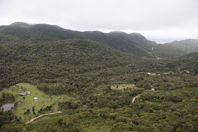 Pela frente, muito verde e a possibilidade de enxergar até Curitiba em dias de céu aberto | 