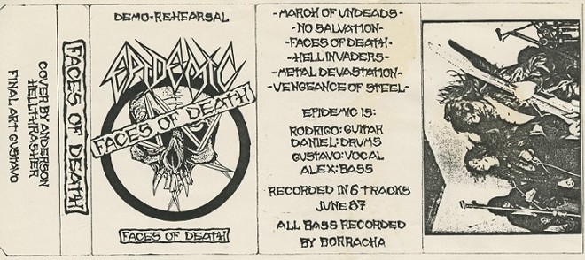 Capa para fita de demo-tape do Epidemic | 