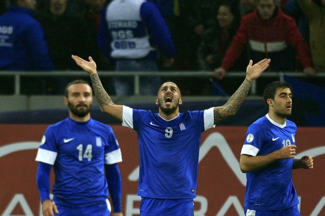 Mitroglou marcou o gol da classificação grega para a Copa | Reuters