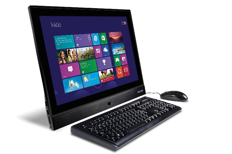 Experiência de uso do Windows 8 é otimizada com a tela de 21,5 polegadas, com suporte a 10 toques simultâneos | Divulgação/ Positivo